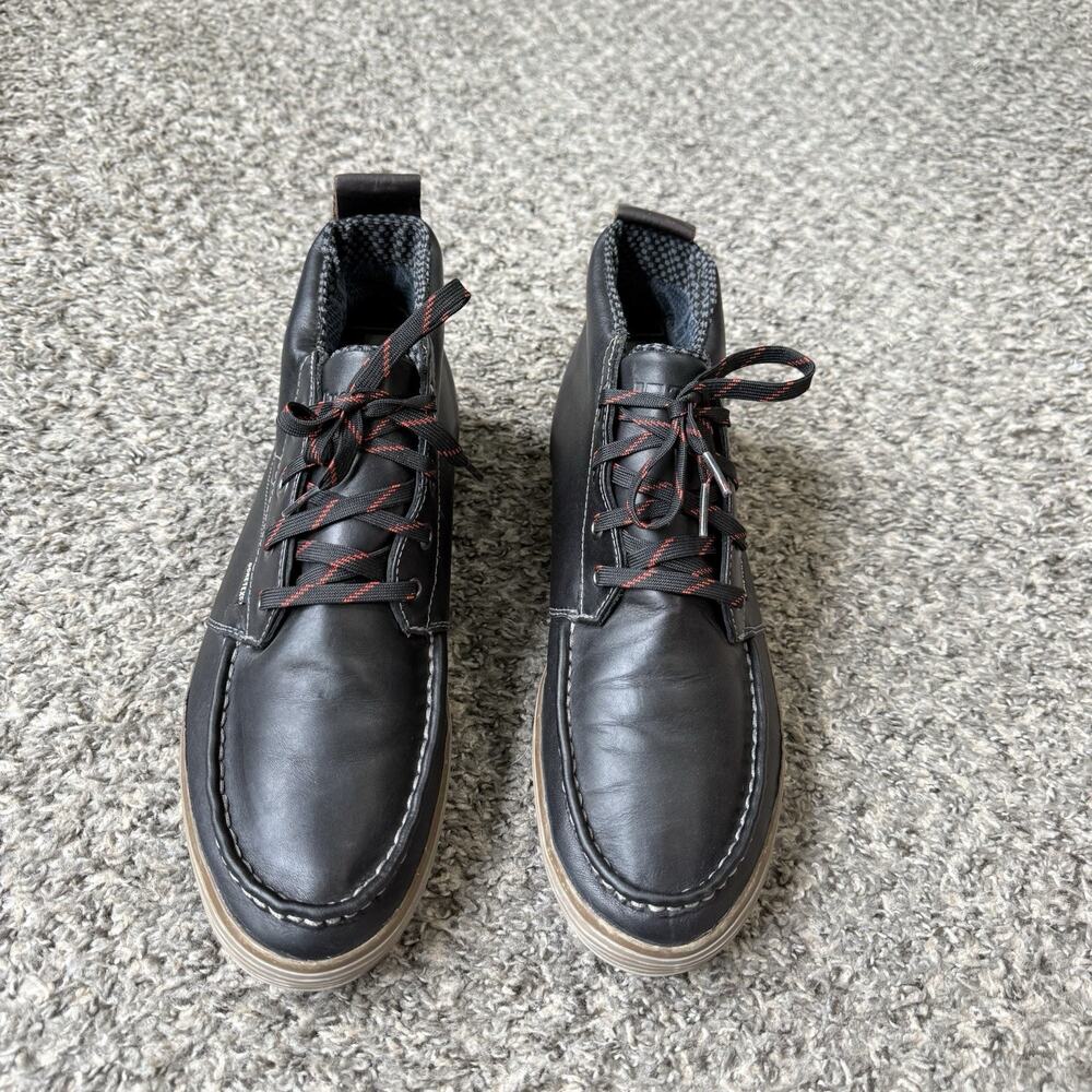 Tretorn Akta Men’s Leather Goretex Boots Shoes Chukka Black Size 12 Lace Up
